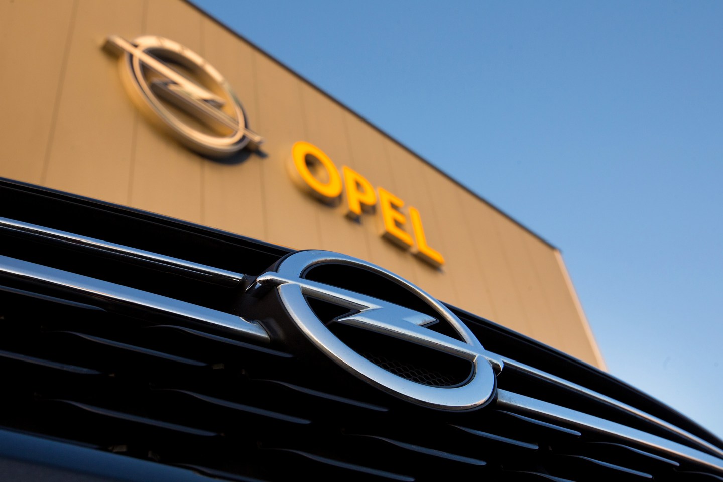 Opel Automobile Showrooms As PSA Group In Talks To Buy General Motors Co. European Business