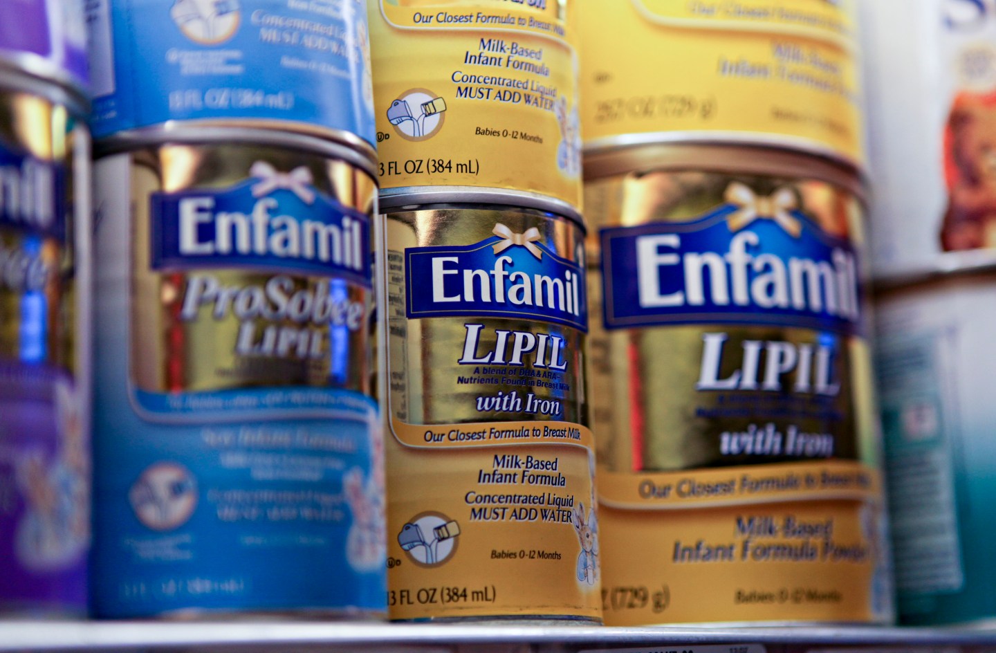 Enfamil infant formula, made by Mead Johnson Nutrition Co.,