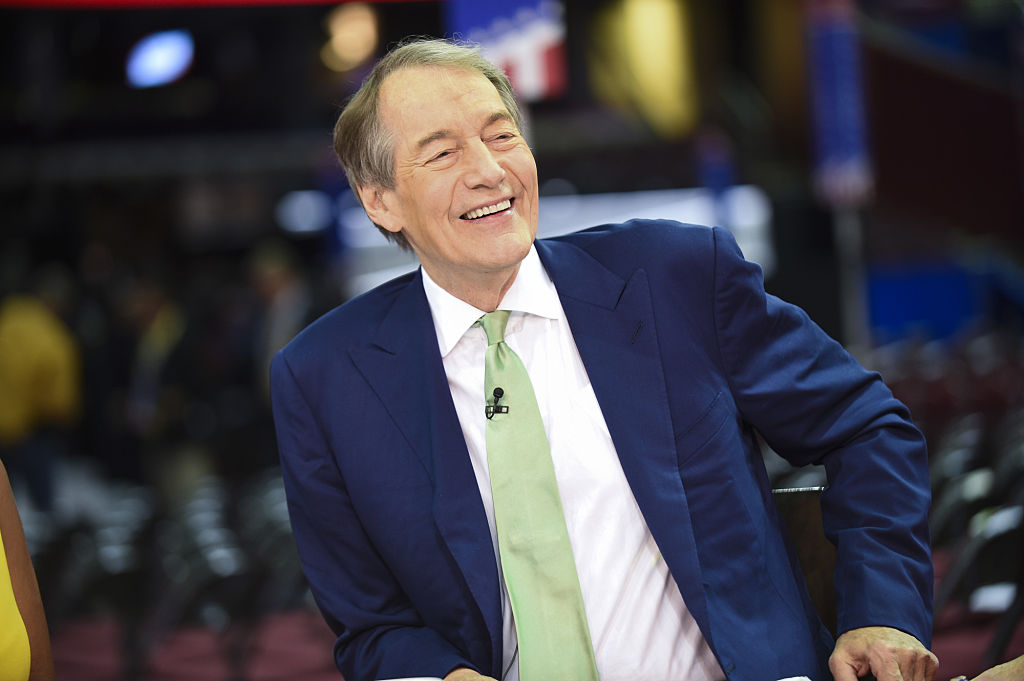 Charlie Rose at the 2016 Republican National Convention in Cleveland, Ohio on July 20, 2016.