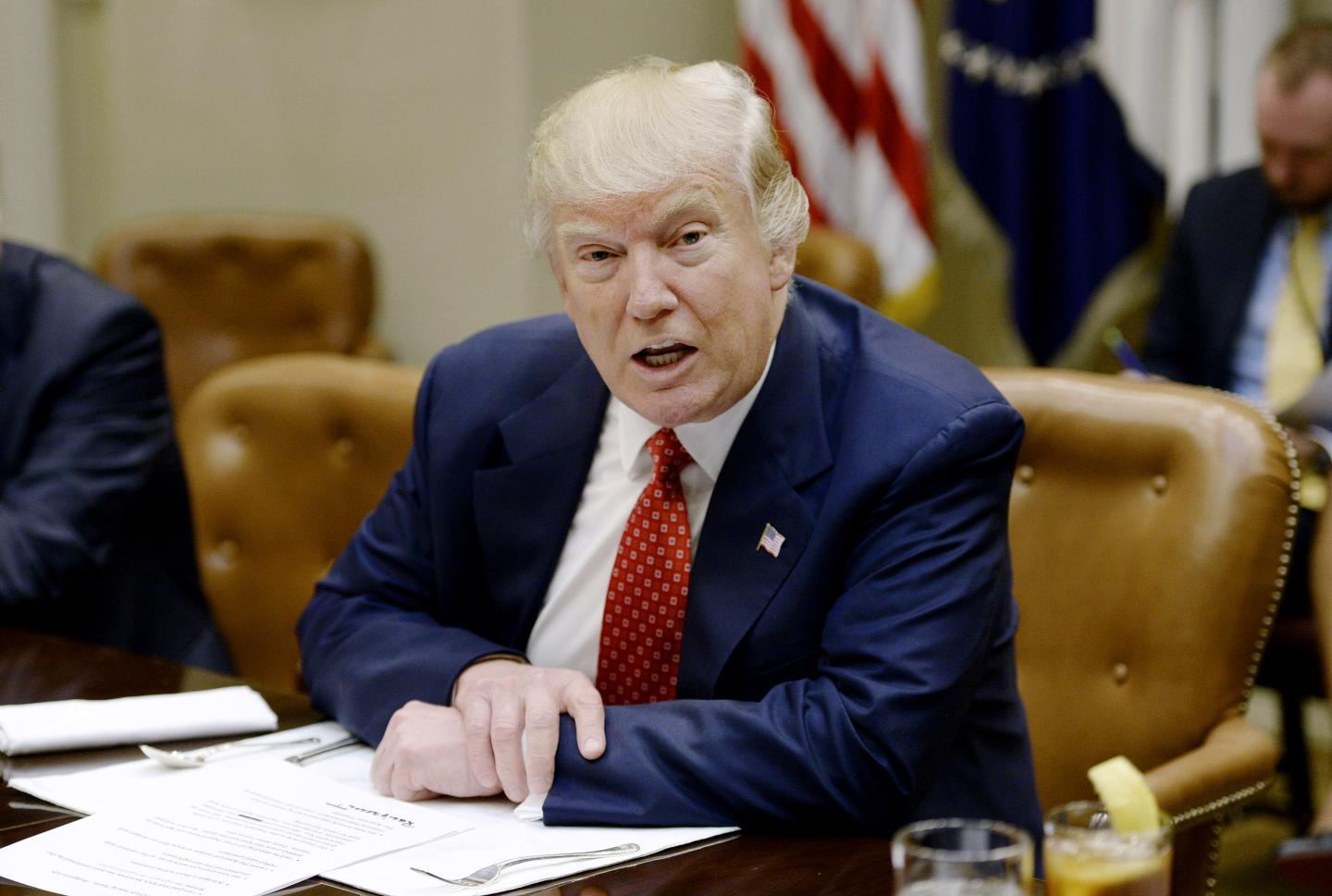 President Donald Trump Meets With Economic Advisors