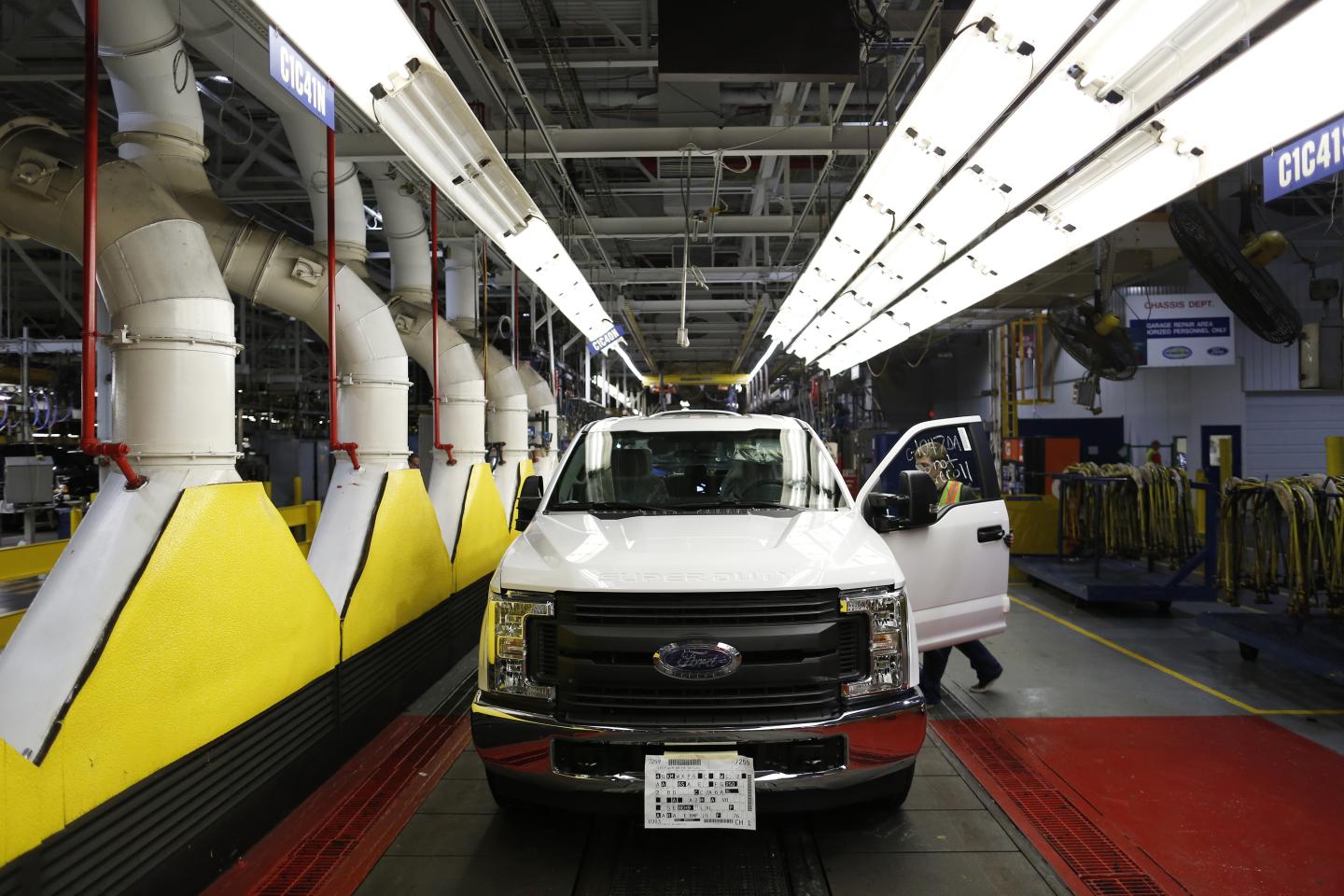Operations Inside The Ford Motor Co. Kentucky Truck Manufacturing Facility