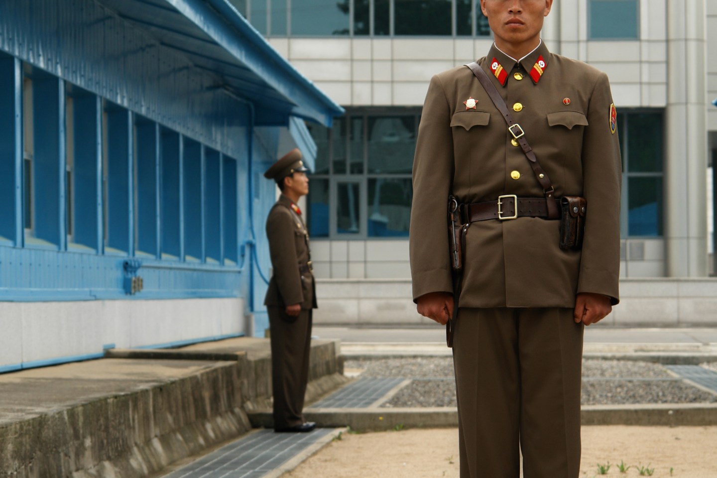 North Korean Soldiers at Panmunjom