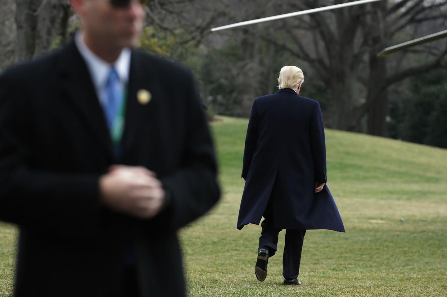 President Trump Departs The White House For Palm Beach