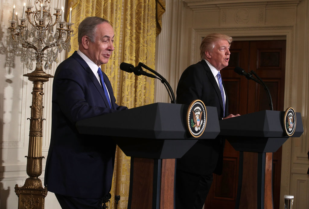 Donald Trump Holds Joint Press Conference With Israeli PM Netanyahu