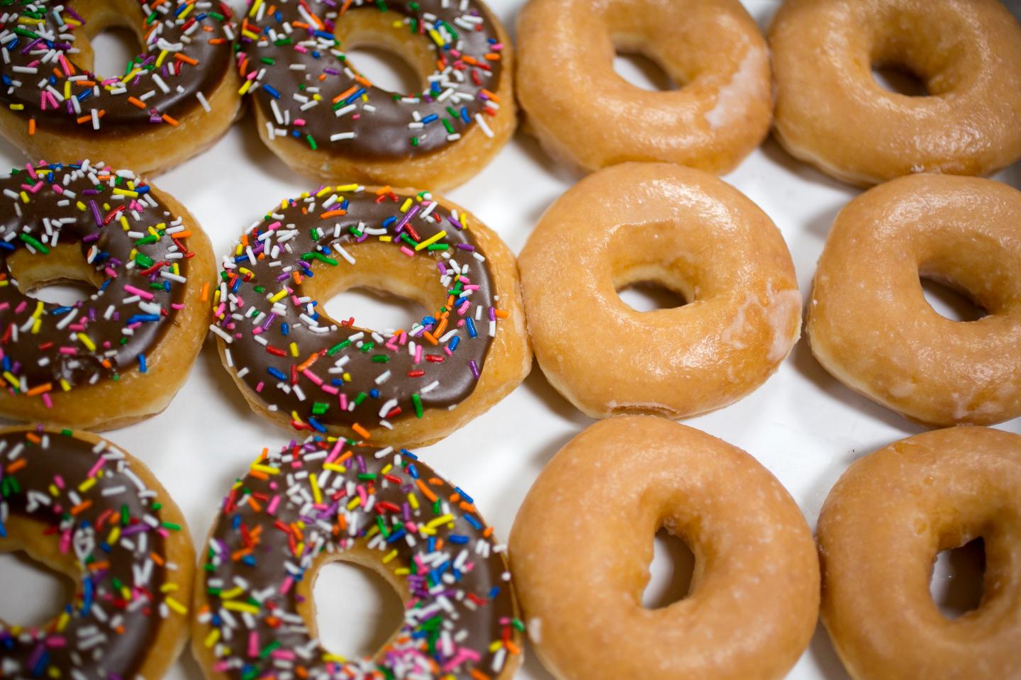 krispy kreme free donut glazed coffee