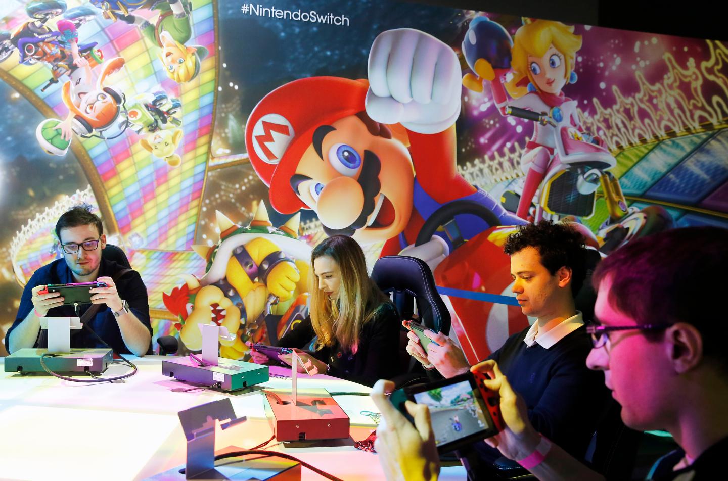 Nintendo Switch Games : Press Preview At Grand Palais in Paris