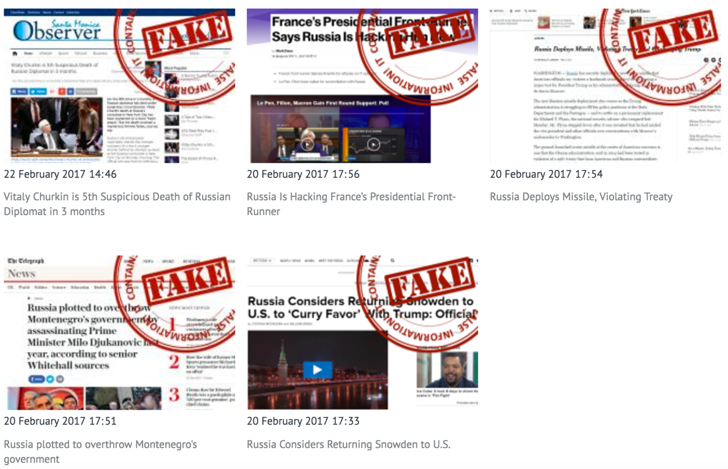 A screenshot from the Russian Foreign Ministry&#8217;s website