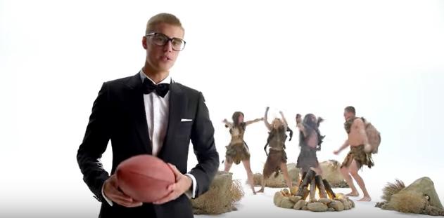 Watch Justin Bieber Dance in a Tuxedo With Rob Gronkowski in This Super Bowl Ad