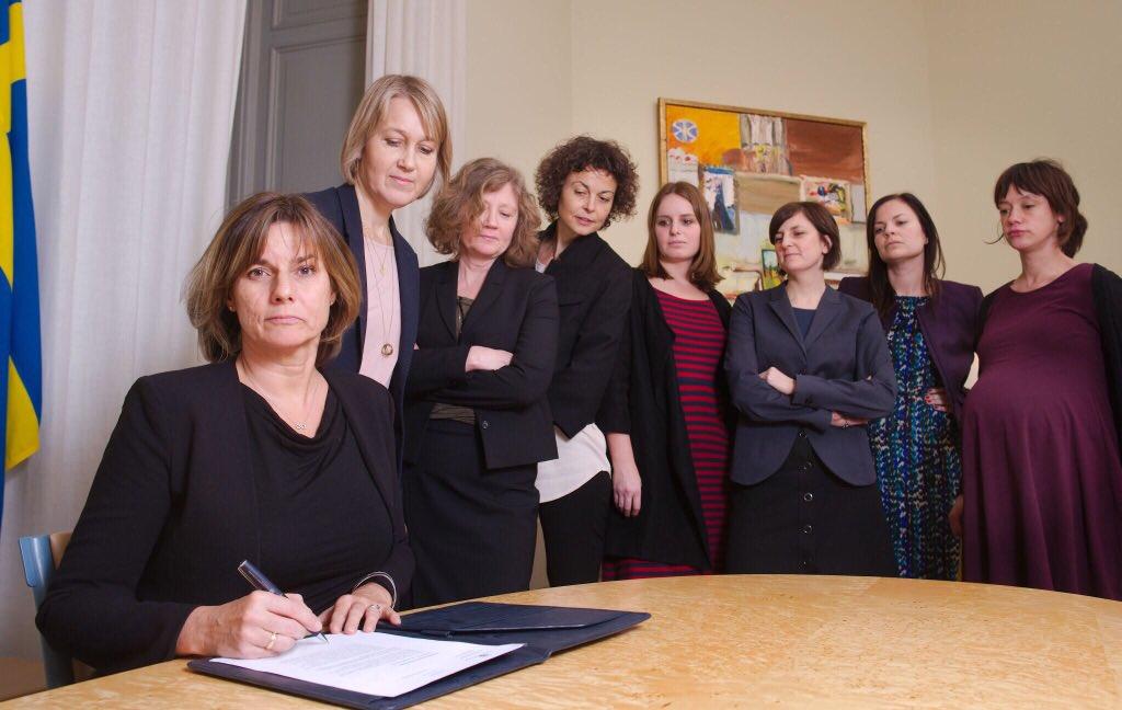 Swedish Deputy Prime Minister Appears to Mock President Trump With All-Female Photo