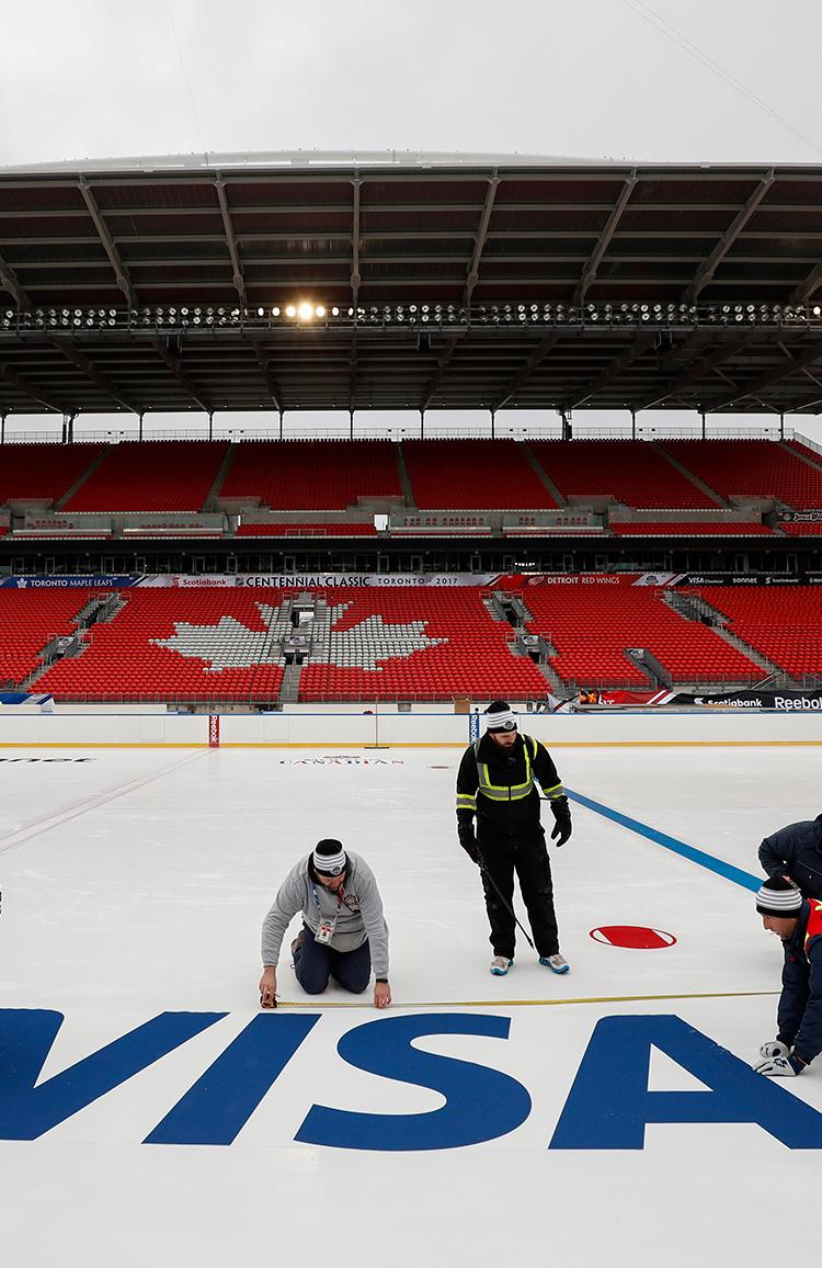 2017 Scotiabank NHL Centennial Classic - Rink Build Out