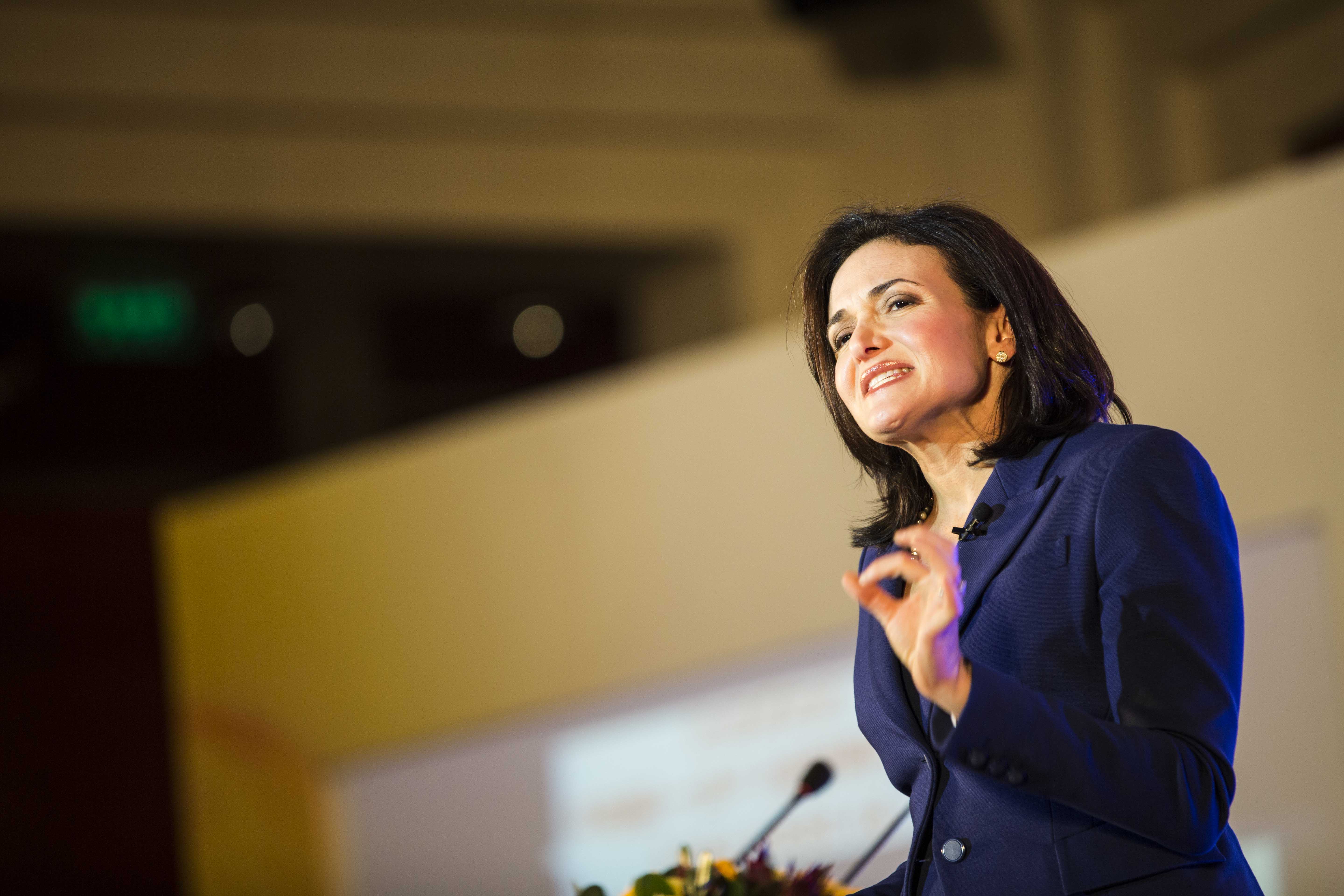 Facebook COO Sheryl Sandberg Lectures In Beijing