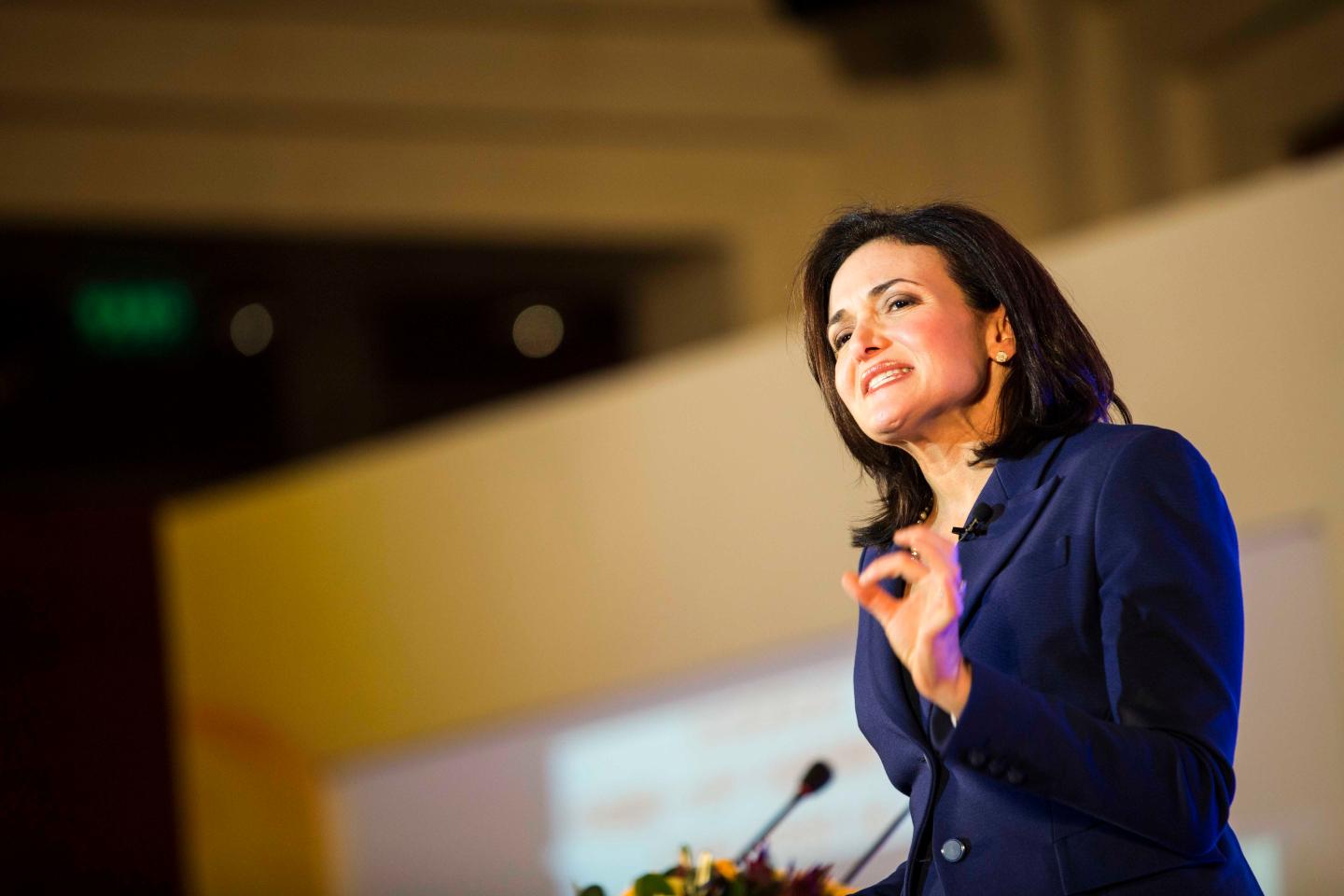 Facebook COO Sheryl Sandberg Lectures In Beijing