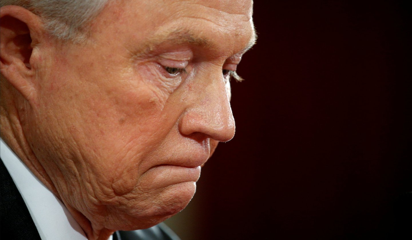 File Photo: U.S. Sen. Jeff Sessions testifies at a Senate Judiciary Committee confirmation hearing for Sessions to become U.S. attorney general on Capitol Hill in Washington