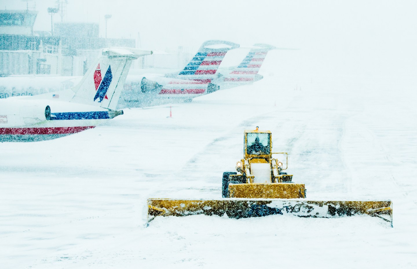 Delta Jet Skids Off Runway At NY's LaGuardia Airport During Snowstorm