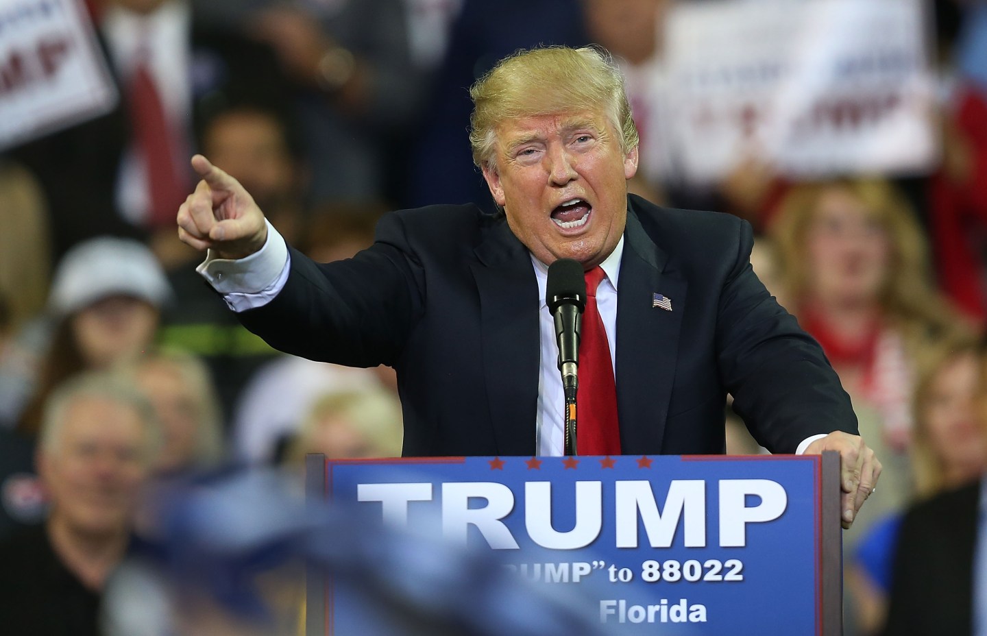 Donald Trump Hold Campaign Rally In Orlando, Florida