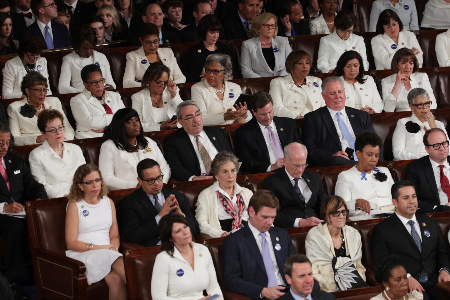 Donald Trump Delivers Address To Joint Session Of Congress