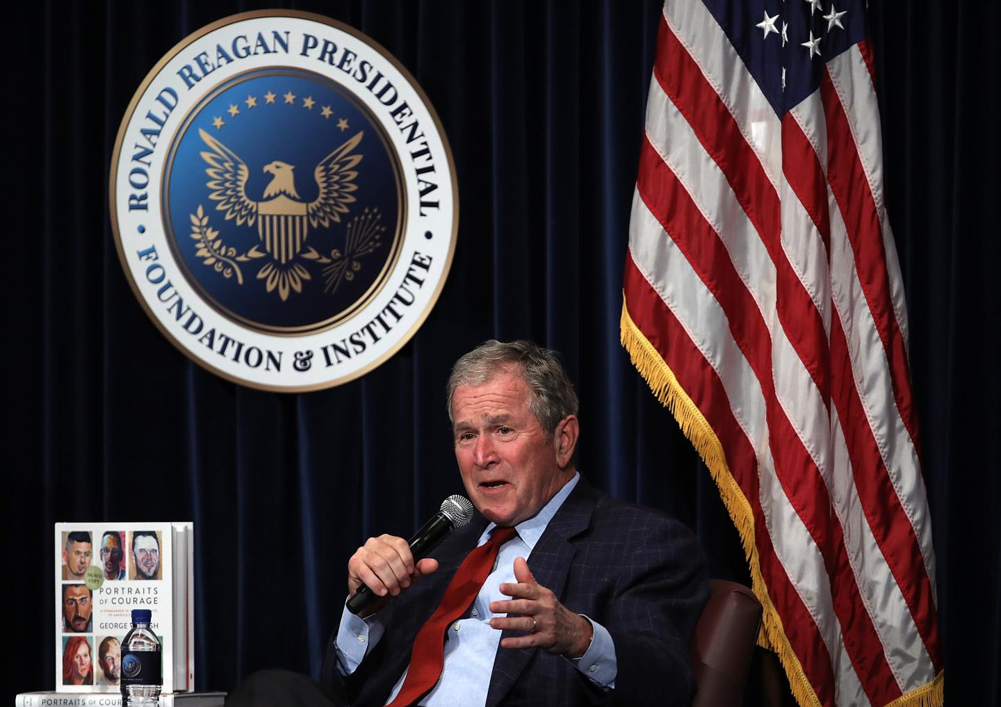 President George W. Bush Discusses His New Book At The Reagan Presidential Library