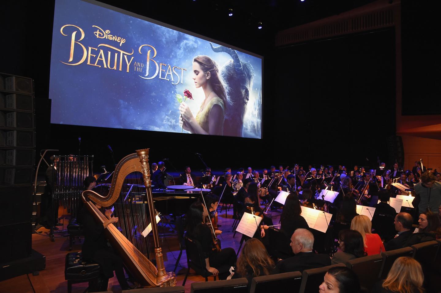 Emma Watson, Dan Stevens, Kevin Kline, Josh Gad, Audra McDonald, Stanley Tucci, Ian McKellen, Bill Condon And Alan Menken  Arrive At Alice Tully Hall For The New York Special Screening Of Disney's Live-Action Adaptation "Beauty And The Beast"