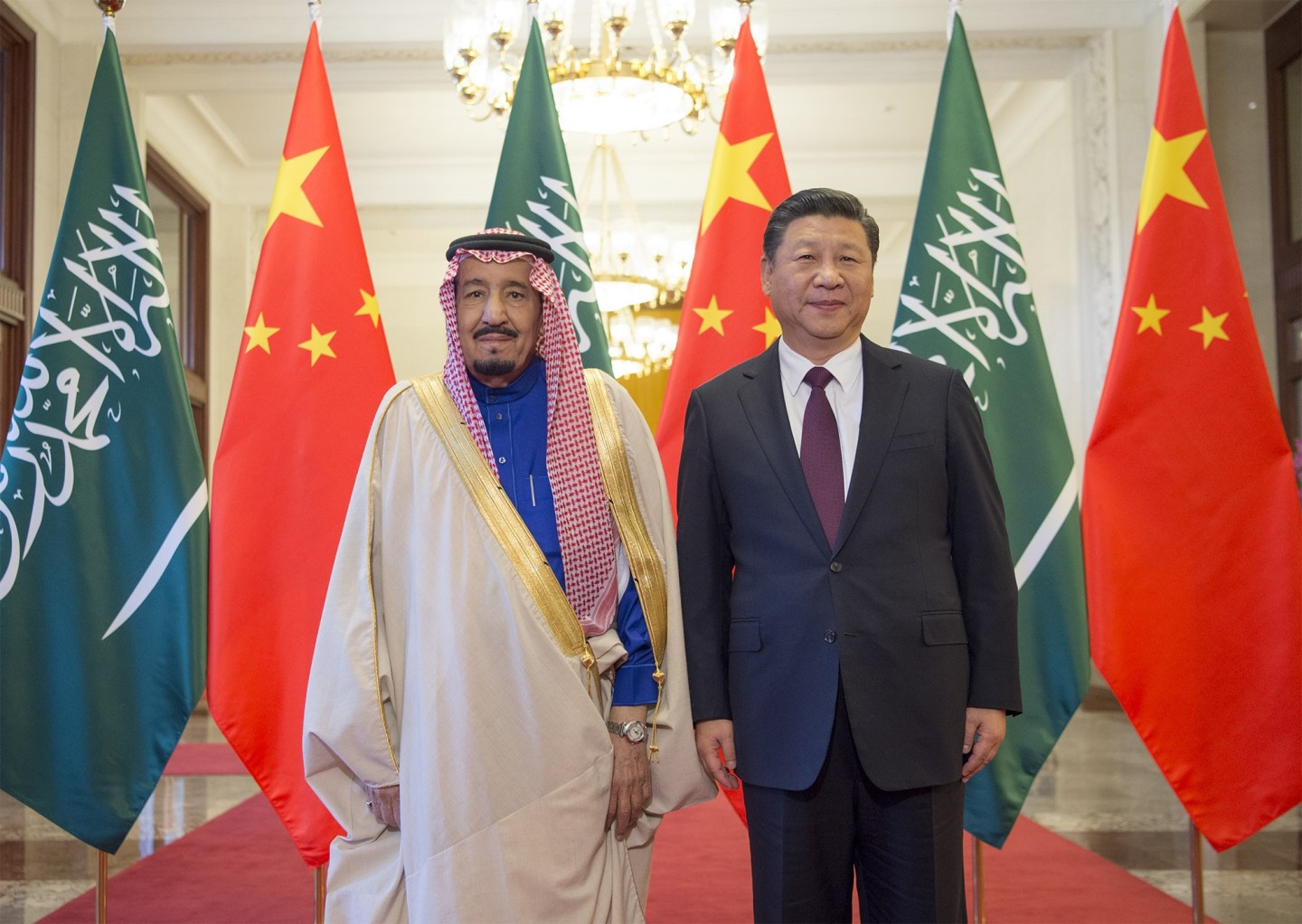King of Saudi Arabia Salman bin Abdulaziz Al Saud in China
