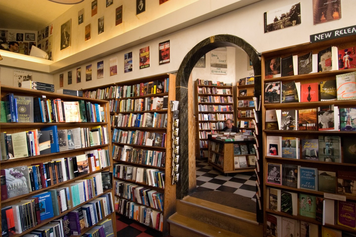 City Lights Bookstore interior.
