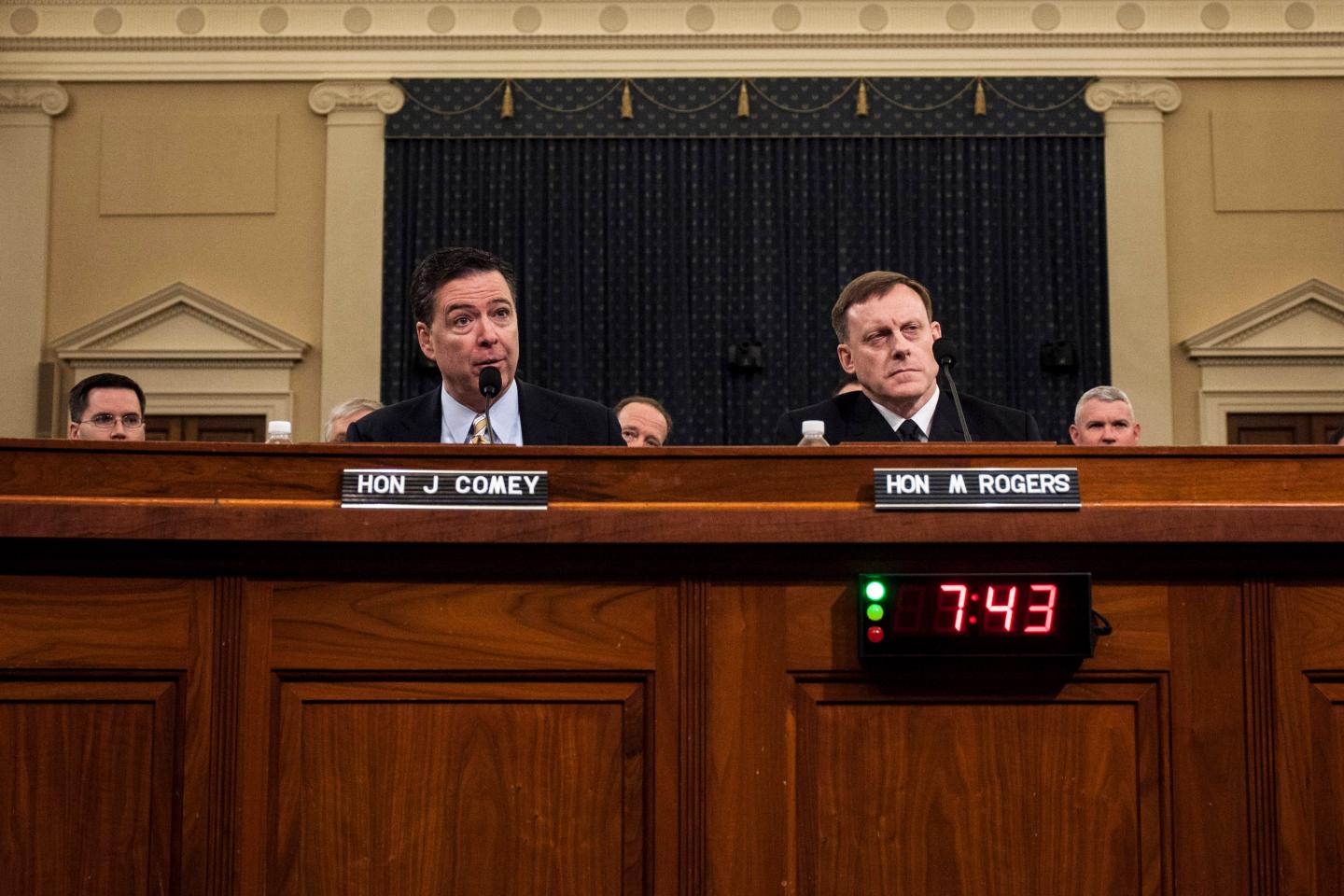 FBI Director Comey Testifies At Hearing On Alleged Russian Election Meddling