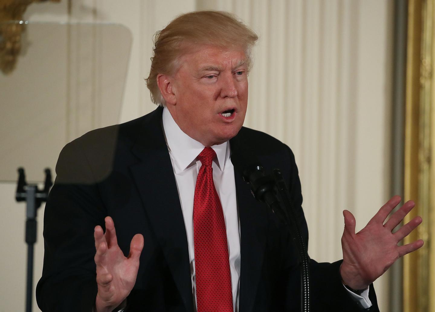 President Trump Attends Women's Empowerment Panel At The White House