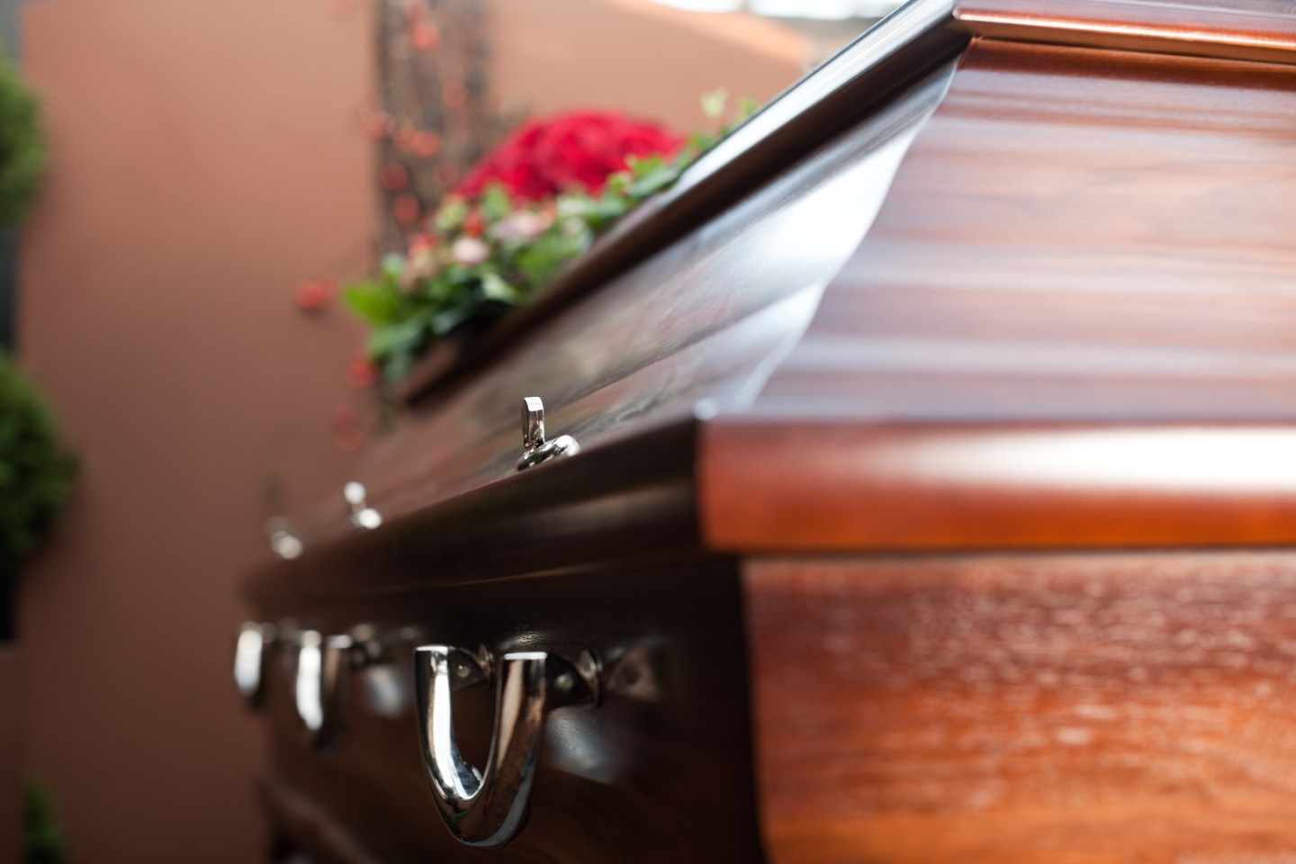 A picture of a coffin