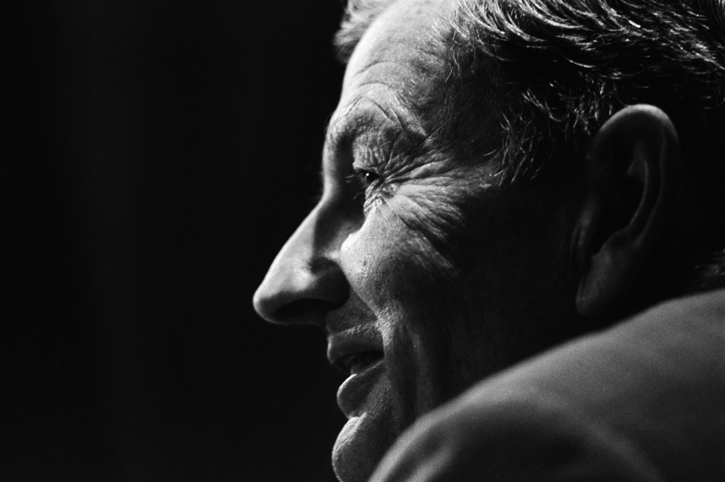 David Rockefeller During a Meeting in Tokyo, Japan