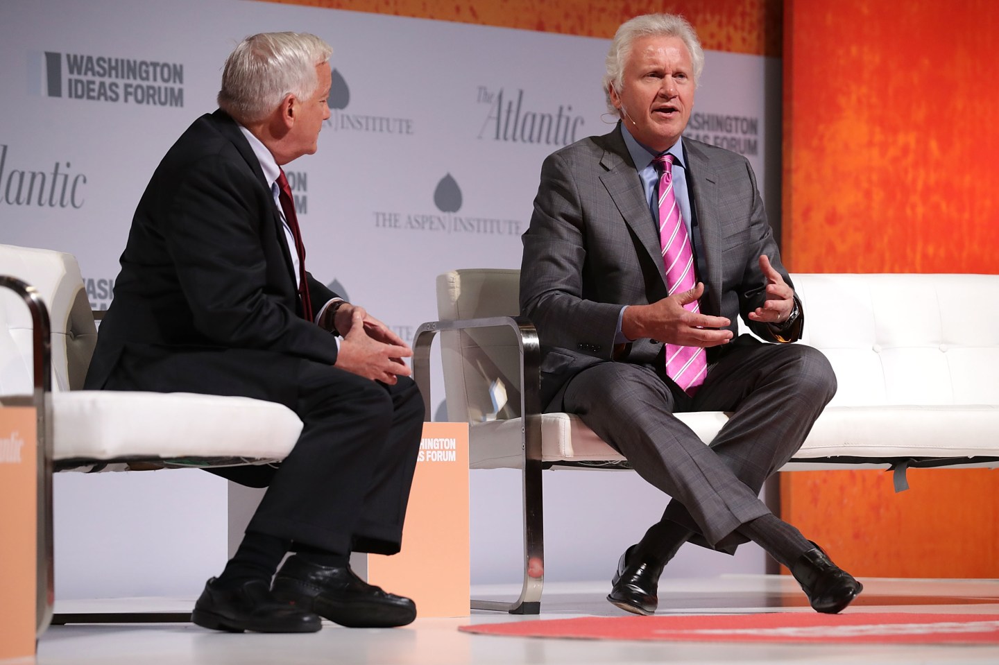 Business Leaders And Government Officials Attend Washington Ideas Forum