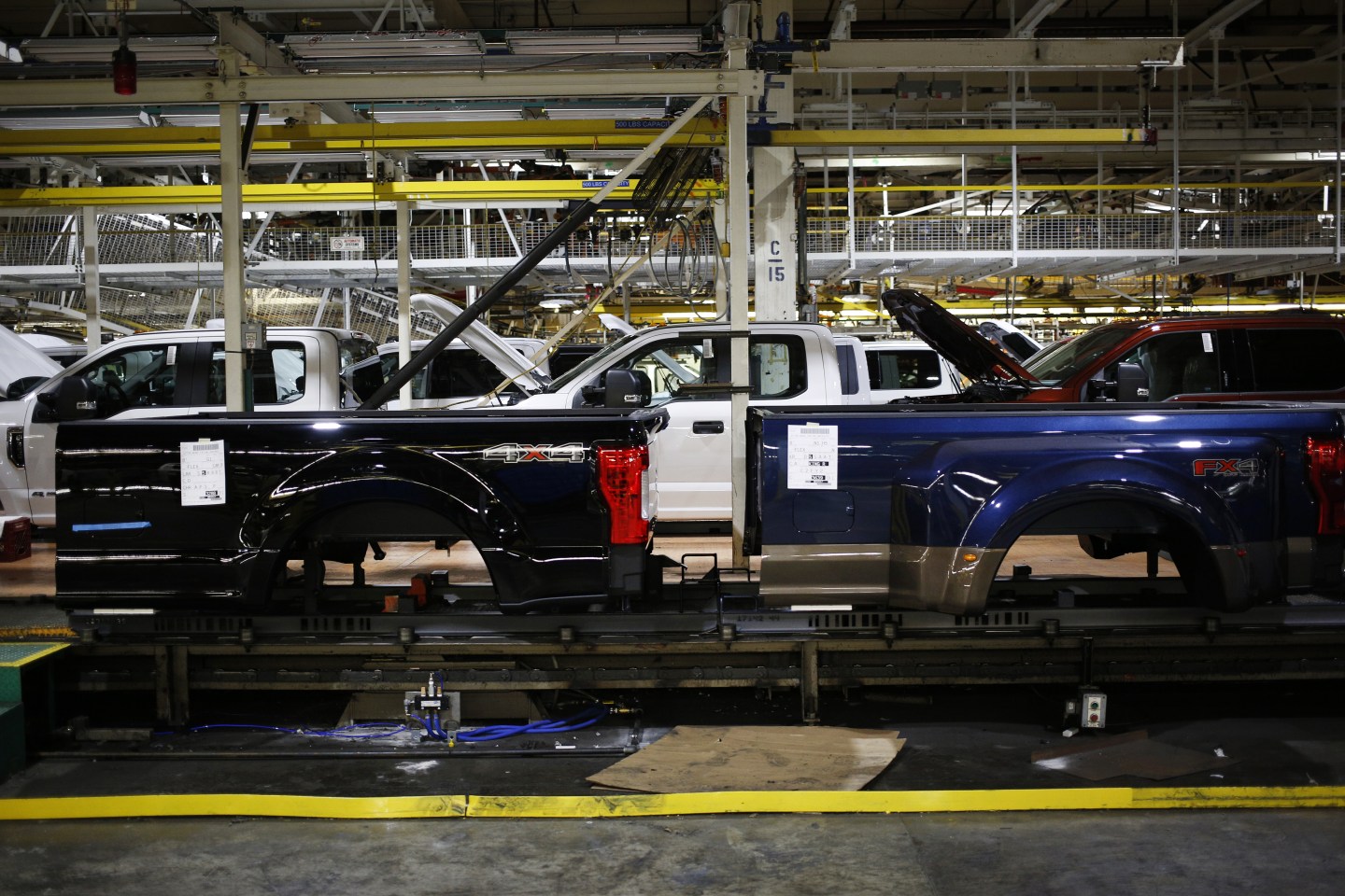 Operations Inside The Ford Motor Co. Kentucky Truck Manufacturing Facility