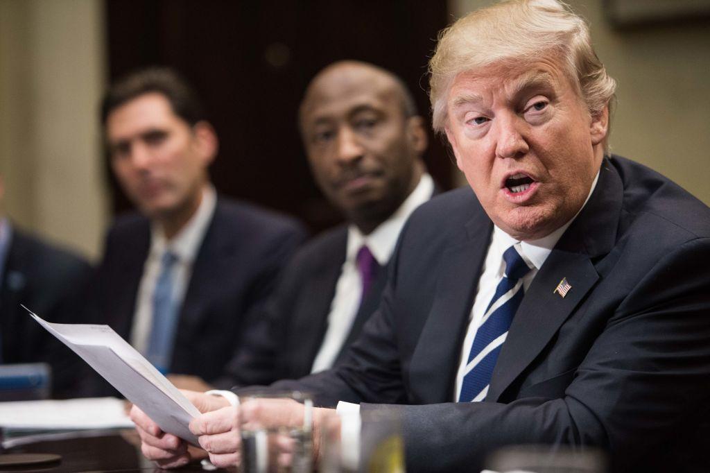 CORRECTION-US-POLITICS-TRUMP-PHARMA