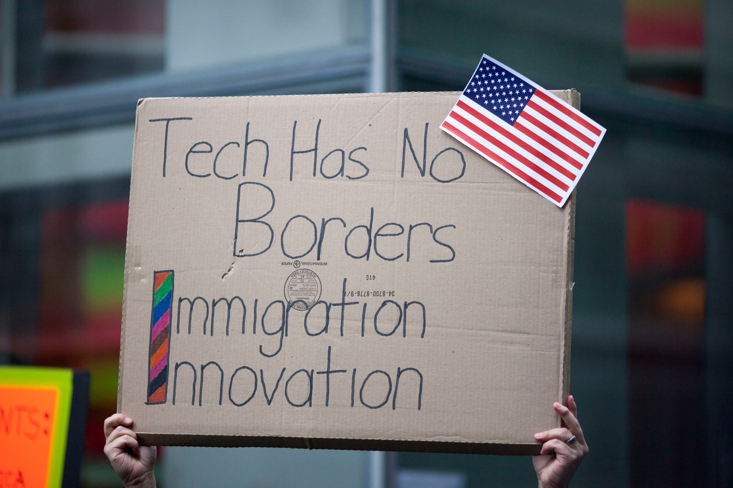 Comcast Workers In Philadelphia Demonstrate Against Trump's Immigration Policies