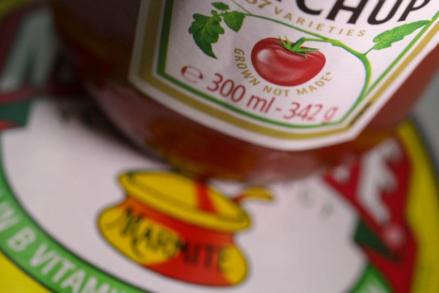 Still Lifes Of Kraft Heinz Co.'s Tomato Ketchup And Unilever NV's Marmite Brands