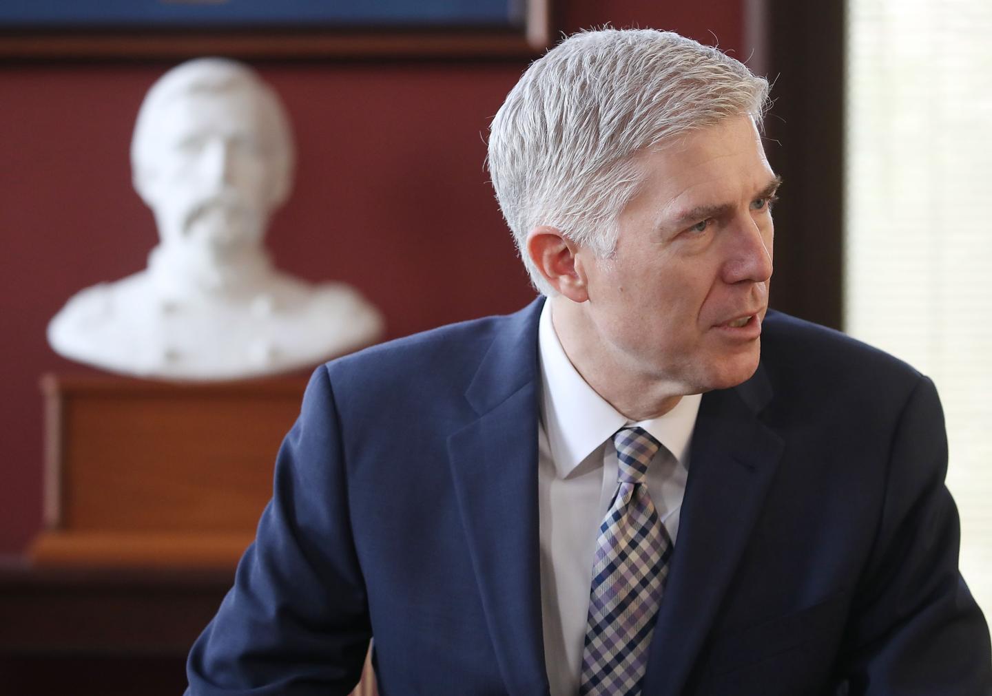 Sen. Angus King Meets With Supreme Court Justice Nominee Neil Gorsuch