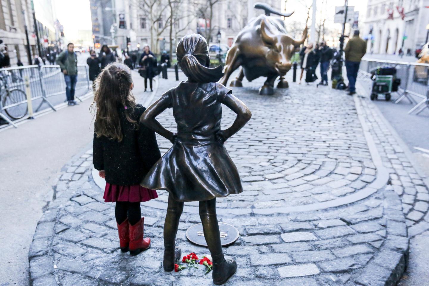 'The Fearless Girl' Statue in New York