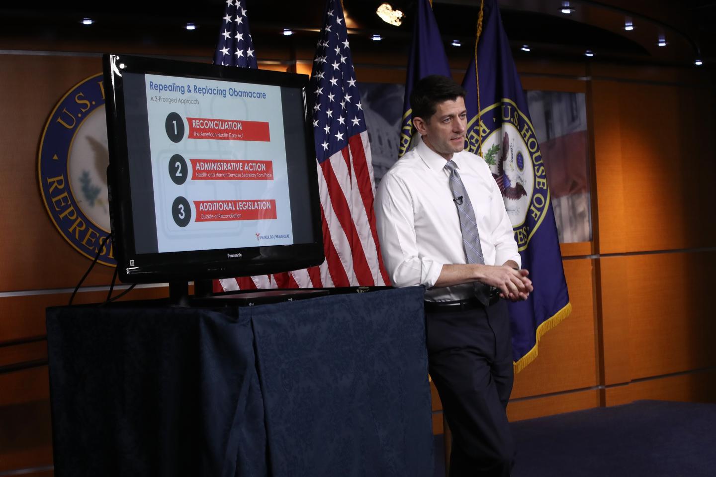 House Speaker Paul Ryan Holds Weekly Briefing