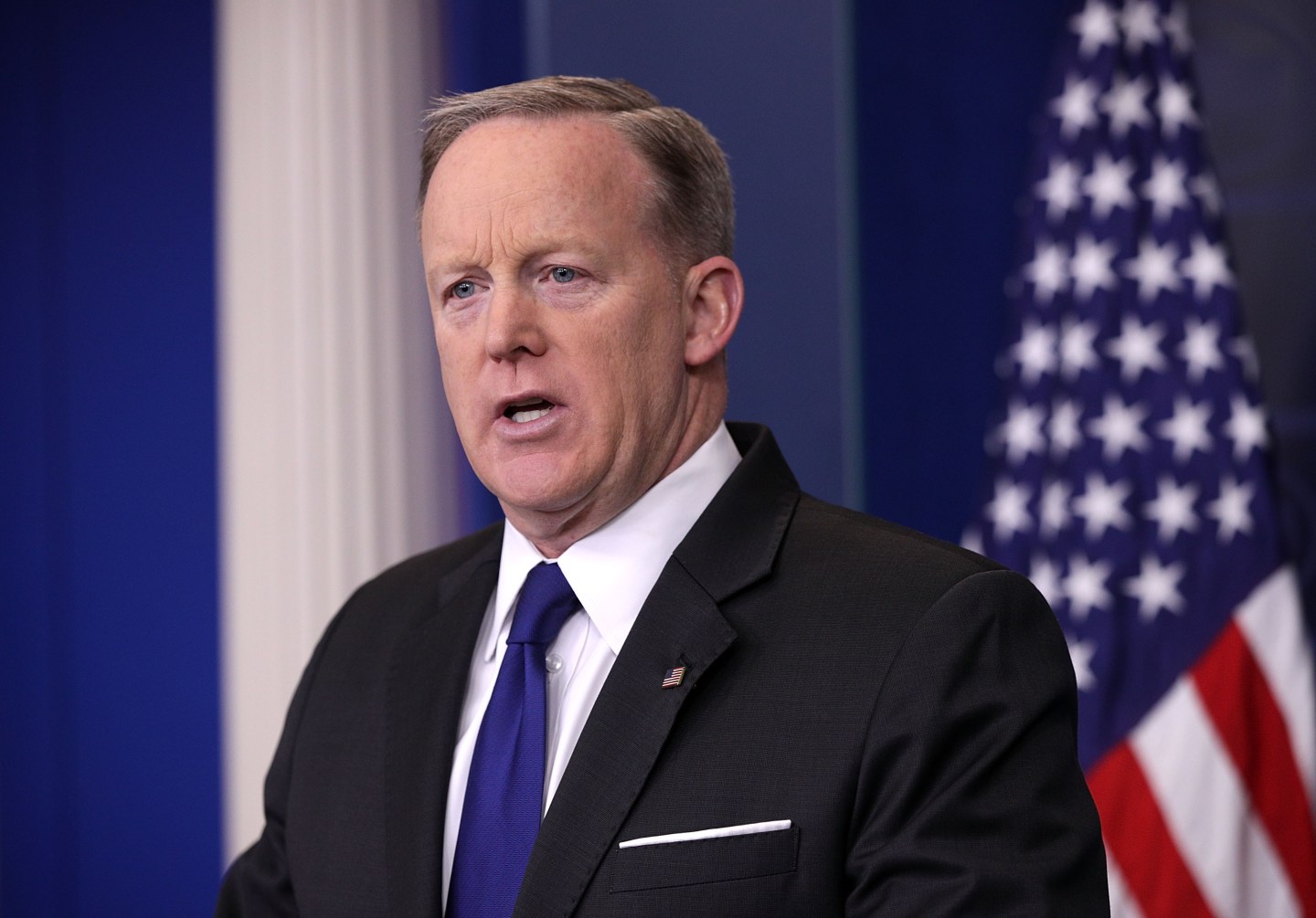 Sean Spicer Holds Daily Press Briefing At White House