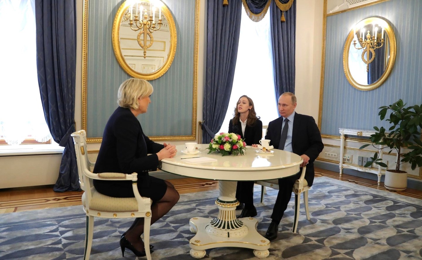 France's National Front President Le Pen meet in Moscow