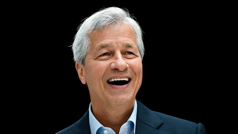 JP Morgan CEO Jamie Dimon speaks at event at JP Morgan's corporate centre in Bournemouth