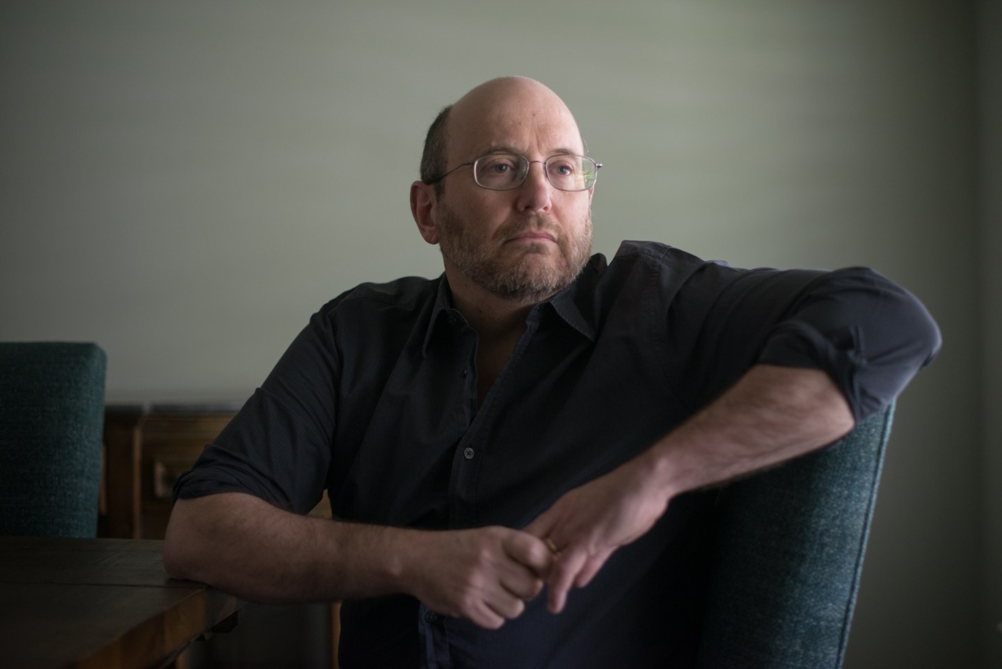 Kurt Eichenwald, an investigative journalist and prominent online critic of Donald Trump, at home in Dallas.