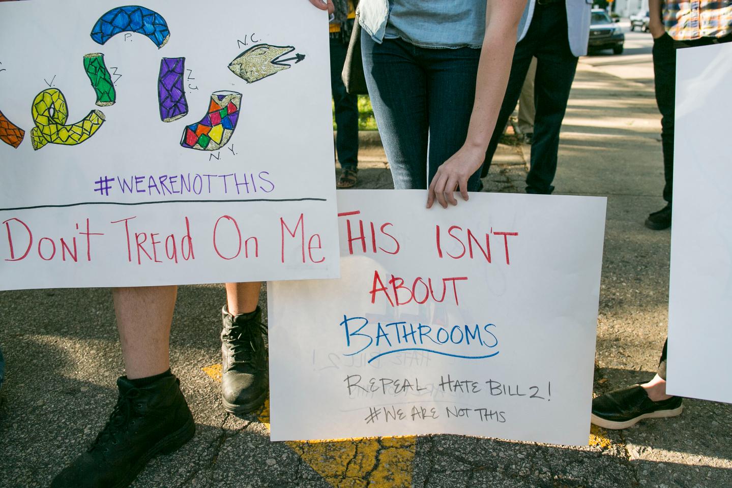Protests Over LGBT Rights in North Carolina