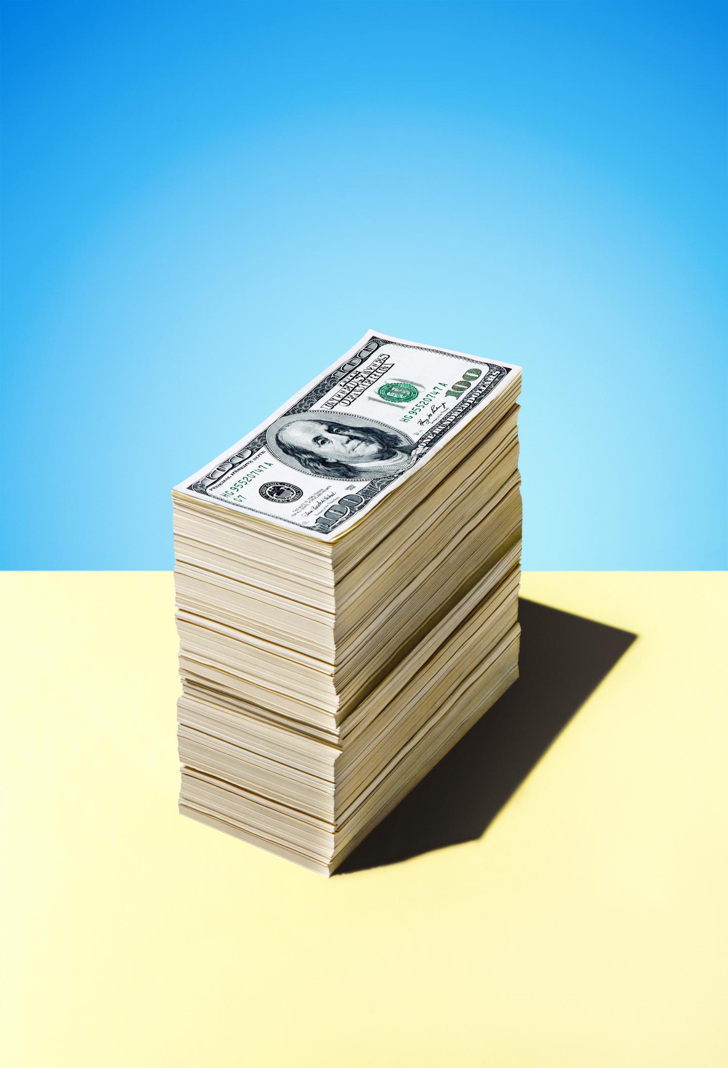 Stack Of Dollar Bills