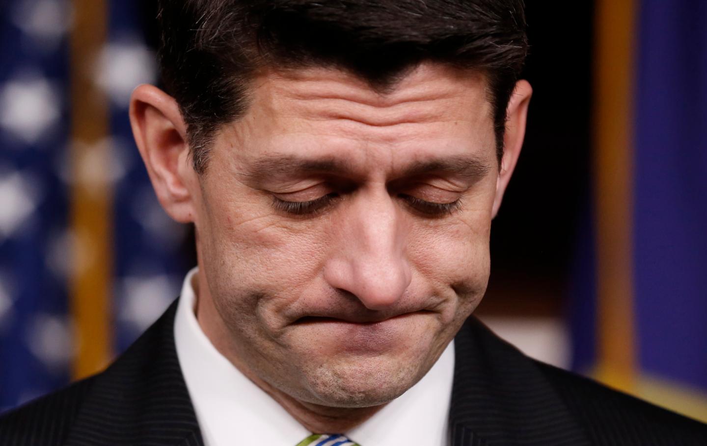 House Speaker Ryan holds news conference after Republicans pulled American Health Care Act bill before vote on Capitol Hill in Washington