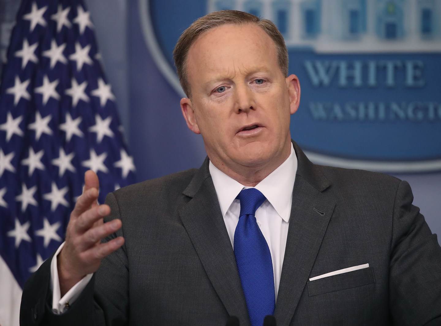 Sean Spicer Holds Daily Press Briefing At The White House