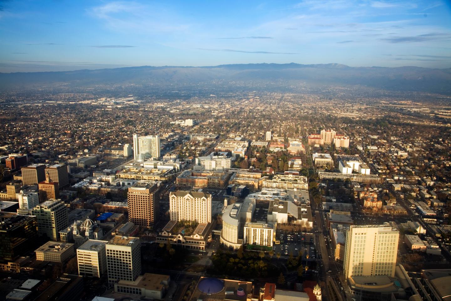 Downtown San Jose, California in Silicon Valley