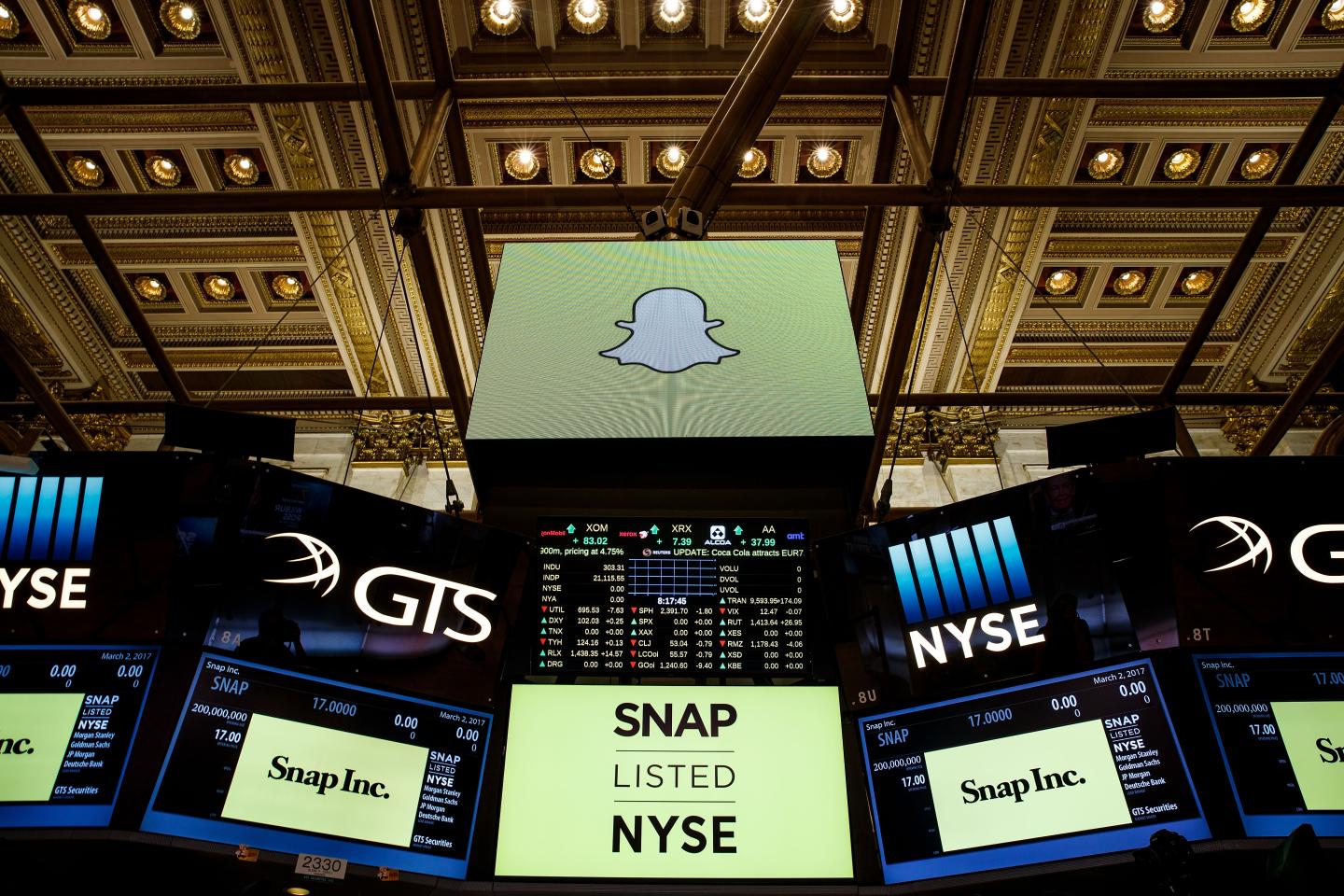 Snapchat Parent Snap Begins Trading On New York Stock Exchange