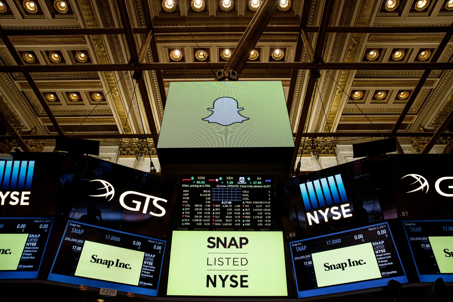 Snapchat Parent Snap Begins Trading On New York Stock Exchange