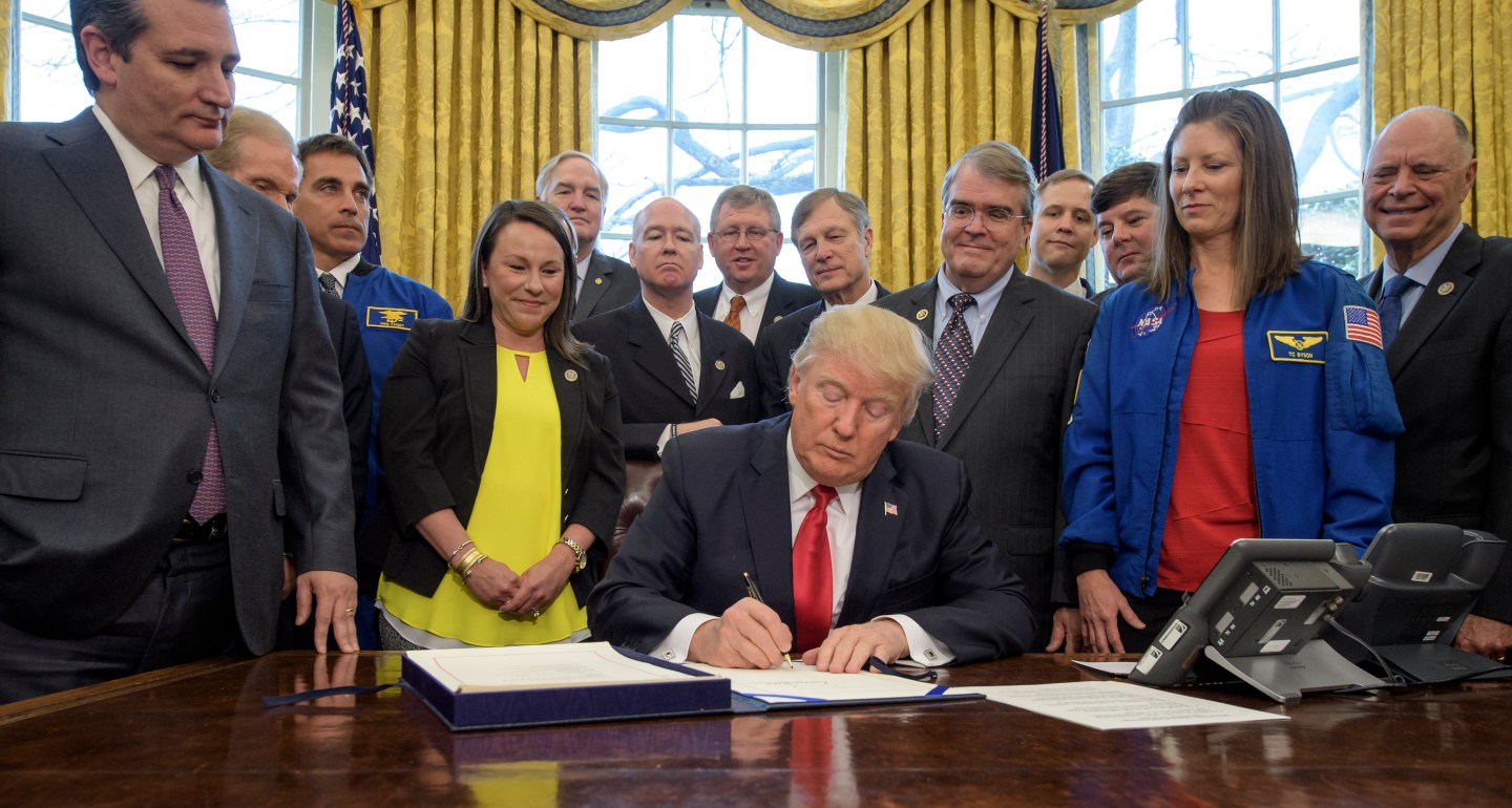 President Trump Signs Bill To Increase Funding To NASA