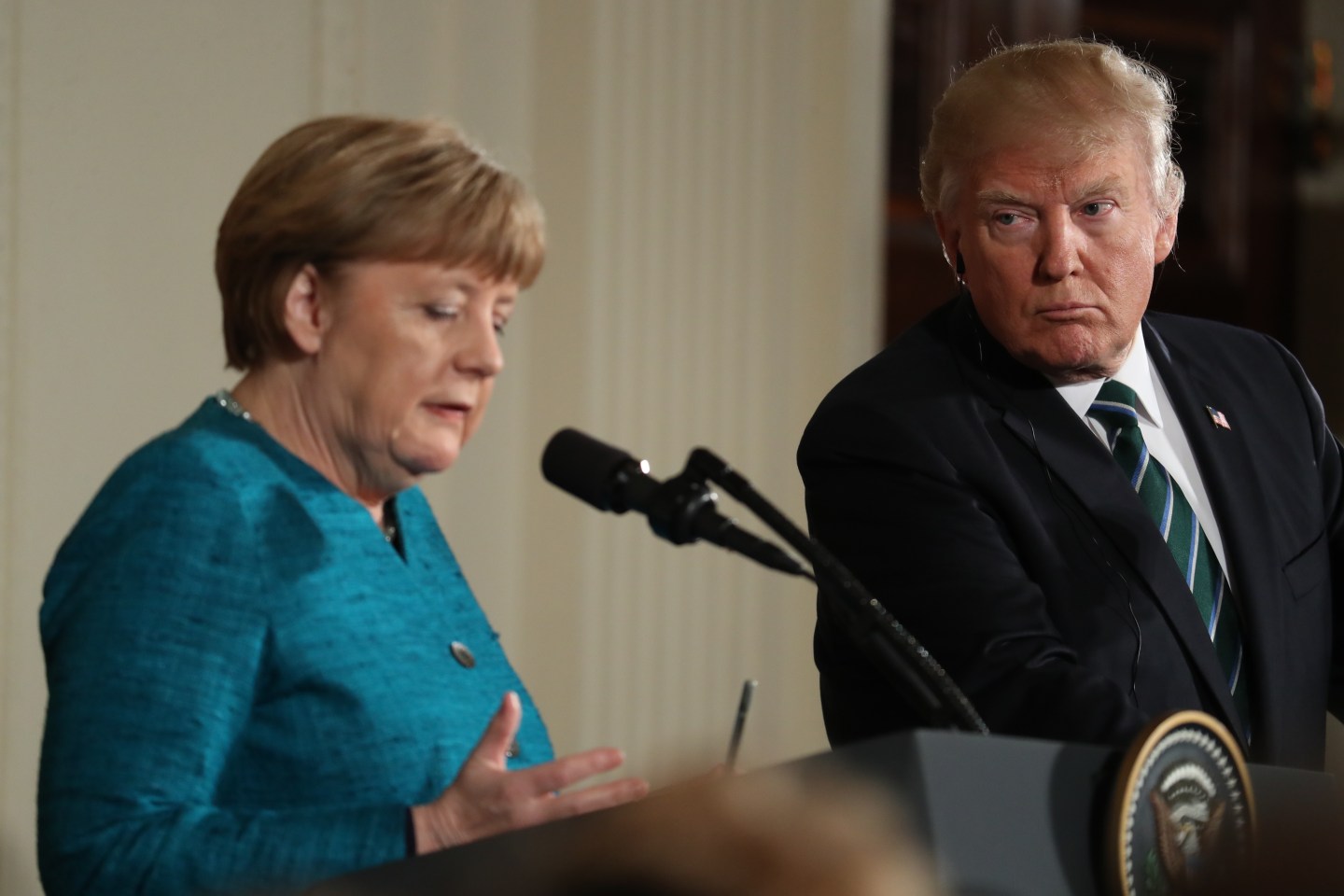 Angela Merkel, Donald Trump