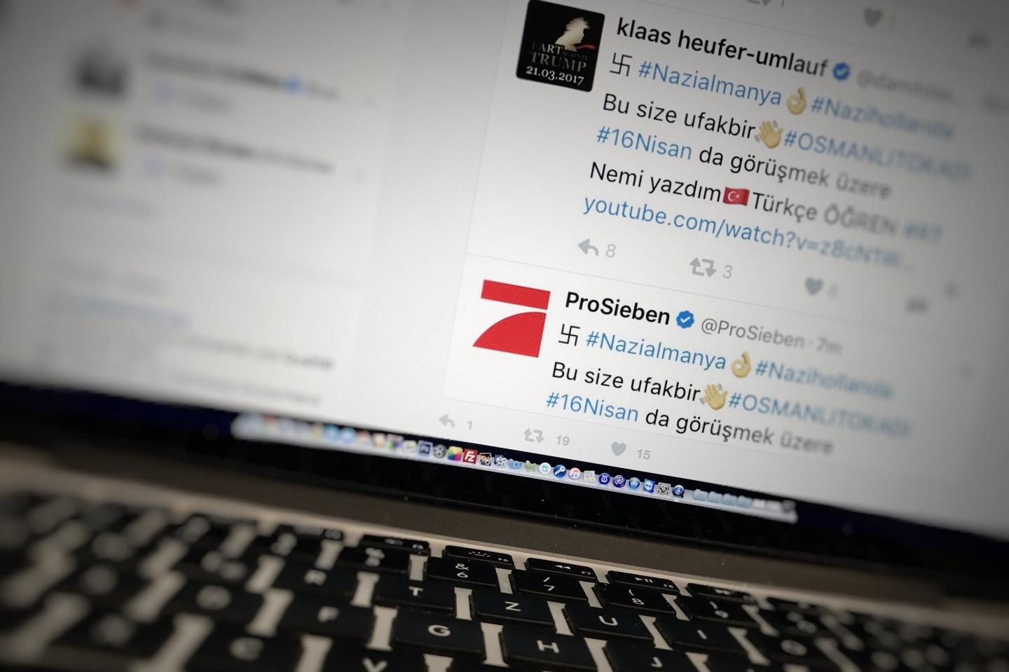 Twitter accounts hacked